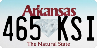 AR license plate 465KSI
