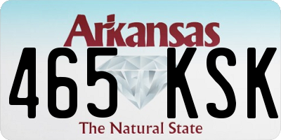 AR license plate 465KSK