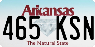 AR license plate 465KSN