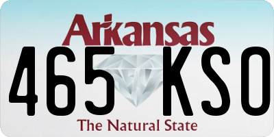 AR license plate 465KSO