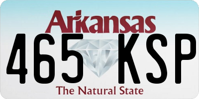 AR license plate 465KSP