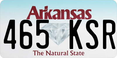 AR license plate 465KSR