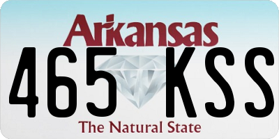 AR license plate 465KSS
