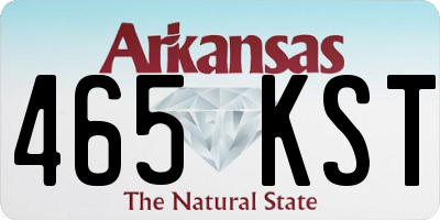 AR license plate 465KST