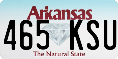 AR license plate 465KSU