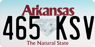 AR license plate 465KSV