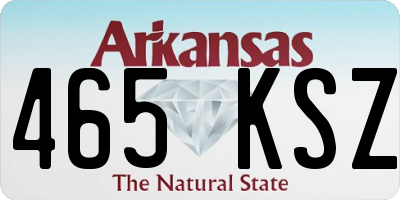 AR license plate 465KSZ