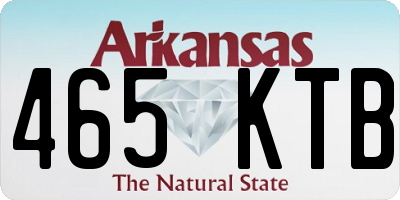 AR license plate 465KTB