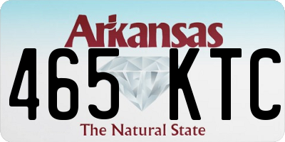 AR license plate 465KTC