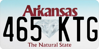 AR license plate 465KTG