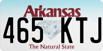 AR license plate 465KTJ