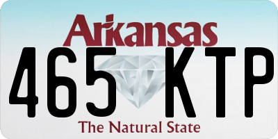 AR license plate 465KTP