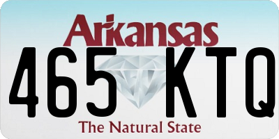 AR license plate 465KTQ
