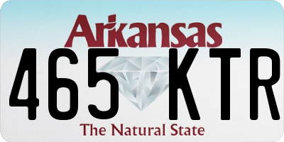 AR license plate 465KTR