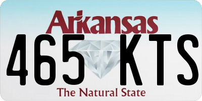 AR license plate 465KTS