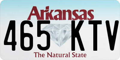 AR license plate 465KTV