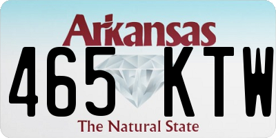AR license plate 465KTW