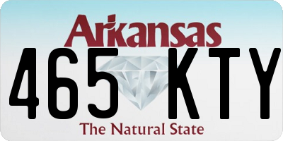 AR license plate 465KTY