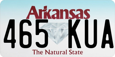 AR license plate 465KUA