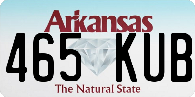 AR license plate 465KUB