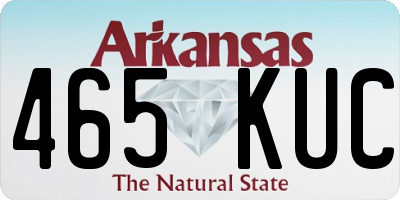AR license plate 465KUC