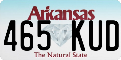 AR license plate 465KUD