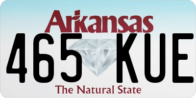 AR license plate 465KUE