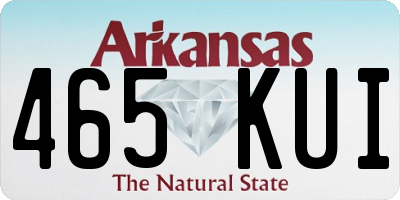 AR license plate 465KUI