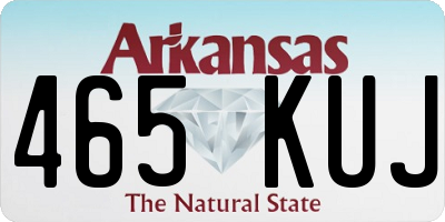 AR license plate 465KUJ