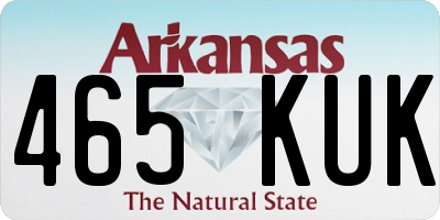 AR license plate 465KUK