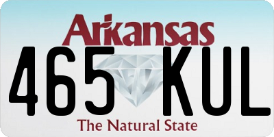 AR license plate 465KUL