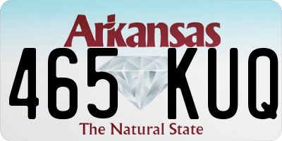 AR license plate 465KUQ