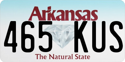 AR license plate 465KUS