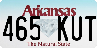 AR license plate 465KUT