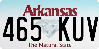 AR license plate 465KUV