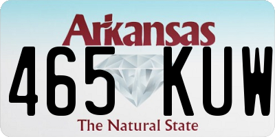 AR license plate 465KUW