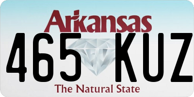 AR license plate 465KUZ
