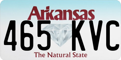AR license plate 465KVC