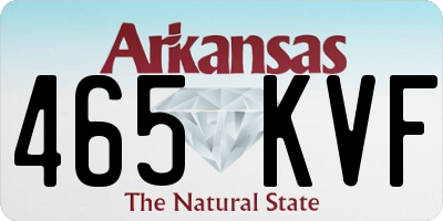 AR license plate 465KVF