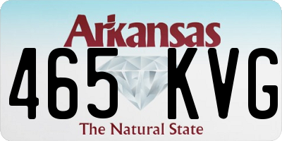 AR license plate 465KVG