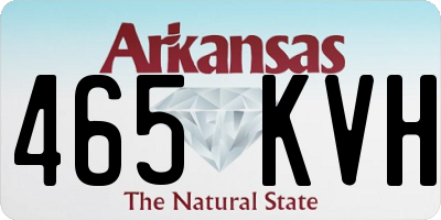 AR license plate 465KVH