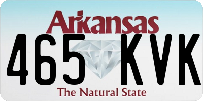 AR license plate 465KVK