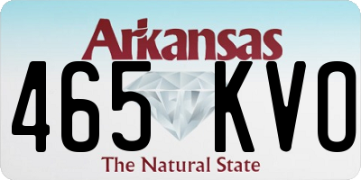 AR license plate 465KVO