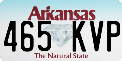 AR license plate 465KVP