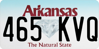 AR license plate 465KVQ