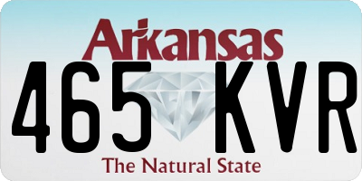 AR license plate 465KVR