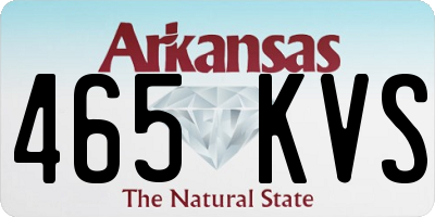 AR license plate 465KVS