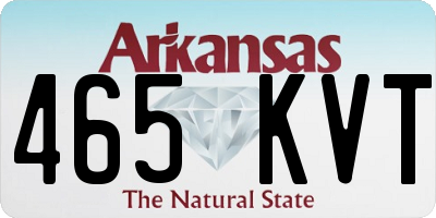 AR license plate 465KVT