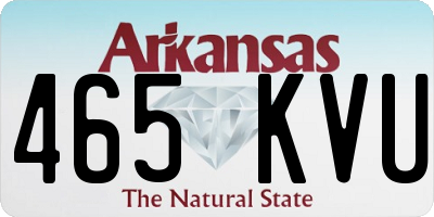 AR license plate 465KVU