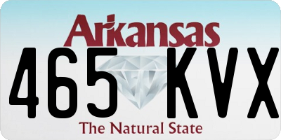 AR license plate 465KVX